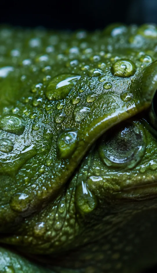 Macro of frog skin